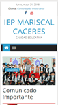 Mobile Screenshot of colegiomariscalcaceressurco.com